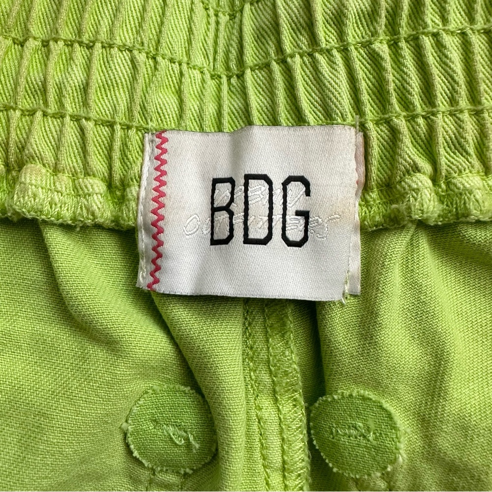 BDG Pull On Denim Boxer Short in Lime XS - Picture 5 of 7